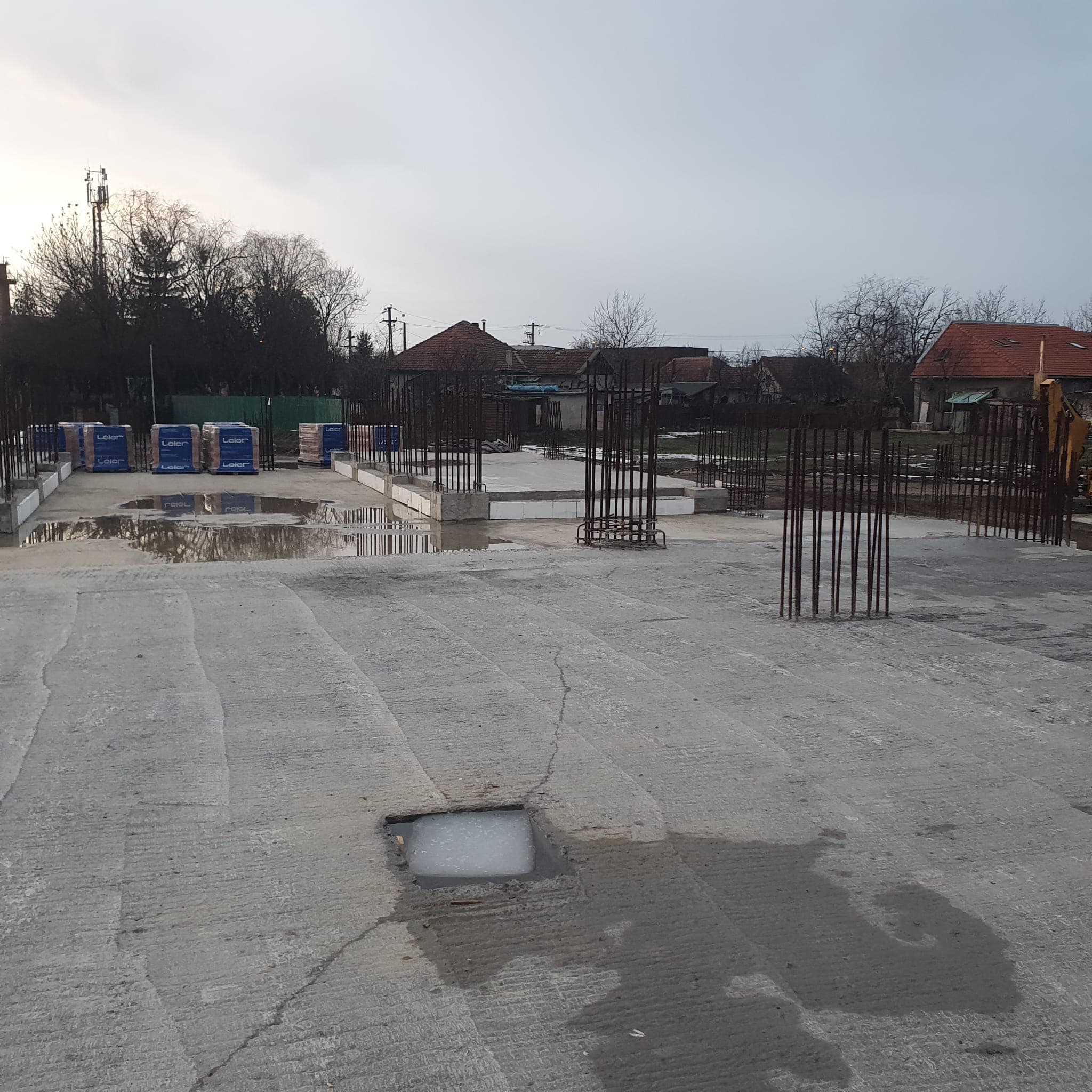 Planșeul turnat, la apus